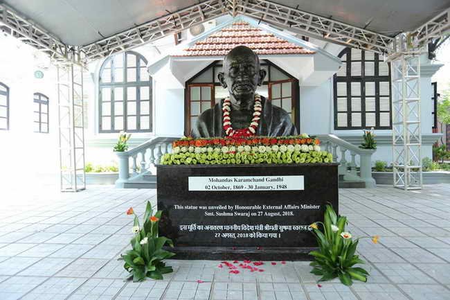 Indian Embassy inaugurates Mahatma Gandhi statue