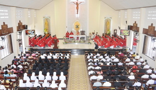 Mass opening school year, investiture held in My Tho diocese