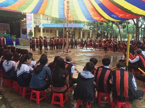 Recreating traditional festival in school for preservation 