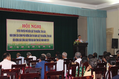 Dissemination of belief & religious law to Catholics in Bac Ninh