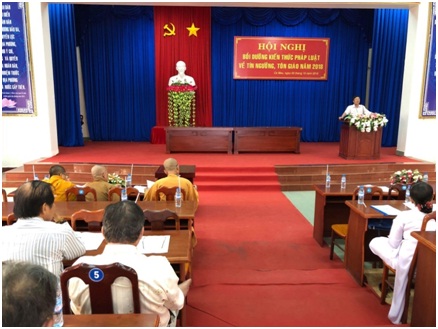 Dissemination of religious laws in Ca Mau city