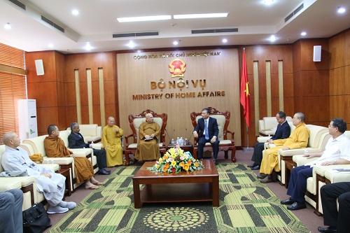 Home Affairs Deputy Minister  receives delegation from international organization committee for UN Day of Vesak 