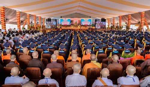 Buddhist Institute in HCMC holds graduating ceremony, starts construction work for worshipping hall