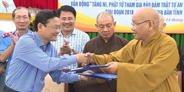 Promotion of traffic safety amongst Buddhists in Binh Dinh