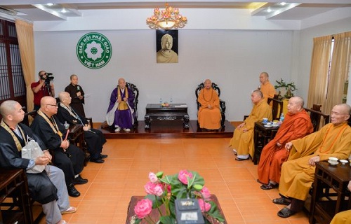 Japanese Buddhist delegation visits VBS’s Southern Office