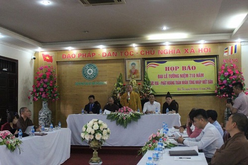 Press meeting for commemorating 710th death anniversary of King-Monk Tran Nhan Tong