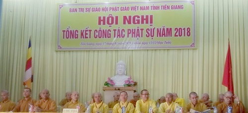 Buddhist chapter in Tien Giang reviews its performance 2018