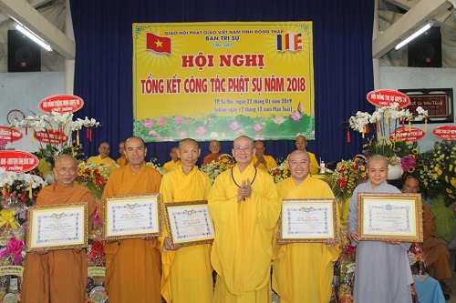 Buddhist chapter in Dong Thap reviews Buddhist affairs 2018