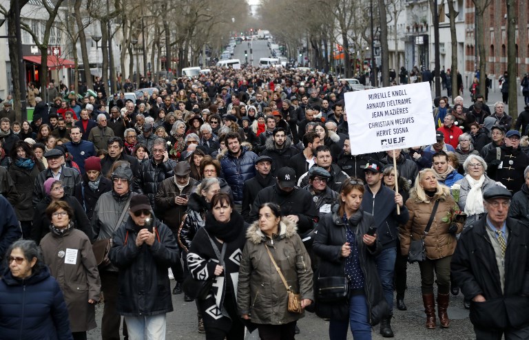 ‘National wake-up call’: French to march against anti-Semitism