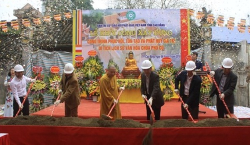 Reconstruction Pho Cu pagoda in Cao Bang started