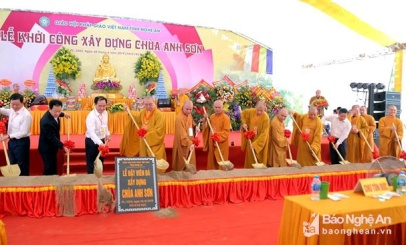 New pagoda to take shape in Nghe An province’s Cua Luy temple Relic Area