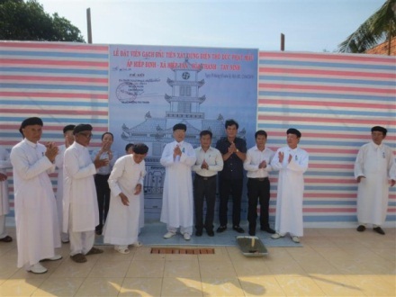 Hiep Dinh Caodai parish in Tay Ninh starts reconstruction of Divine Mother temple