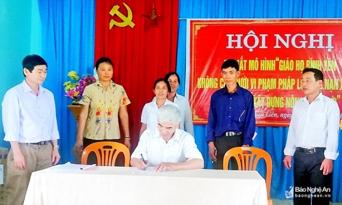 Enhancing Catholic communities’ roles in promoting public security  in Nghe An province