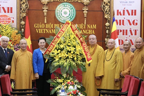 NA Chairwoman congratulates Vietnam Buddhist Sangha on Buddha’s Birthday 2019