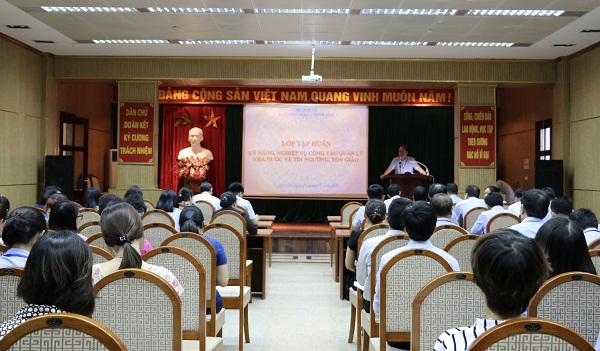 Government religious committee holds state governance on religion training for its personnel