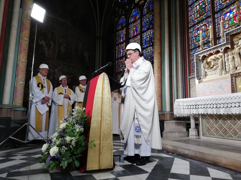 Notre Dame holds 1st Mass since fire devastated the historic Paris Cathedral