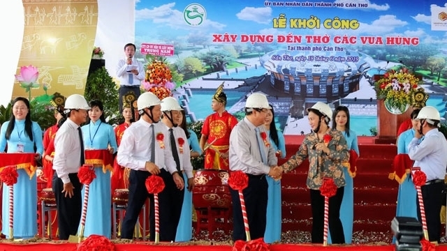 Work starts on temple dedicated to Hung Kings in Can Tho