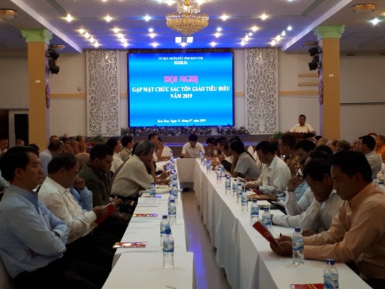 Meeting with dignitaries of religions held in Kon Tum