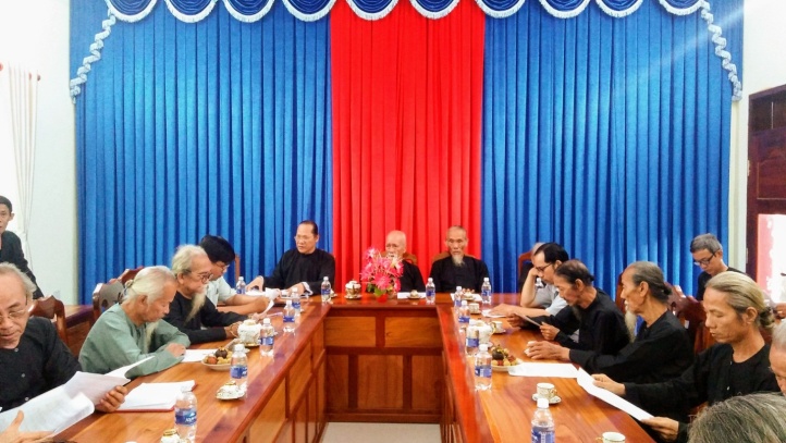 Religious committee in An Giang meets with Four Debts of Gratitude Faith