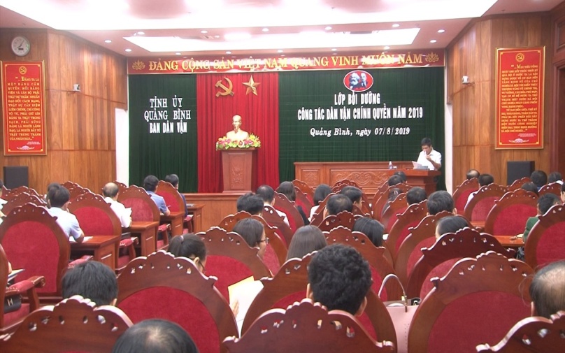 Training on mass mobilization work 2019 in Quang Binh 