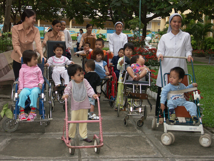 School for children with disabilities school run by Congregation of St Paul de Chartres in Da Nang