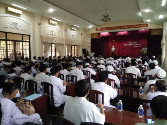 Dissemination of state laws to key religious in Kien Giang