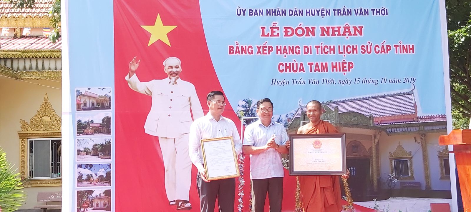 Tam Hiep Pagoda in Ca Mau receives historical title