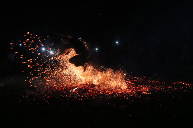 Fire Dancing by Pa Then people in Ha Giang 2019