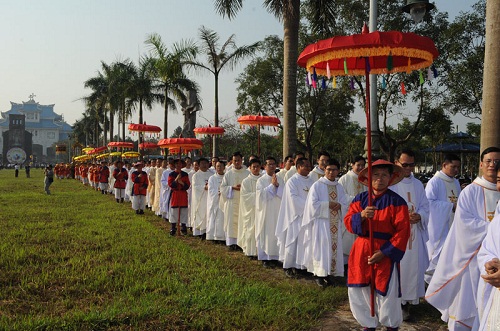 New Year ceremony held in Our Lady of La Vang Pilgrimage Centre 