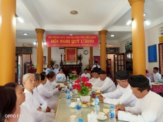 Ante-Creation Caodai Church in Tien Giang holds first-quarter meeting  