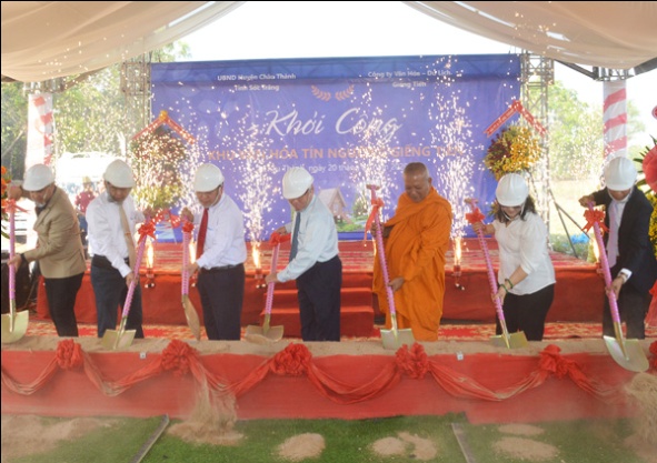 Construction of Gieng Tien worshipping site kicks off in Soc Trang