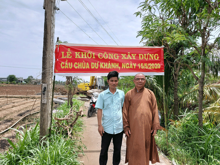 Buddhist monk in Tien Giang and social charities in last four months