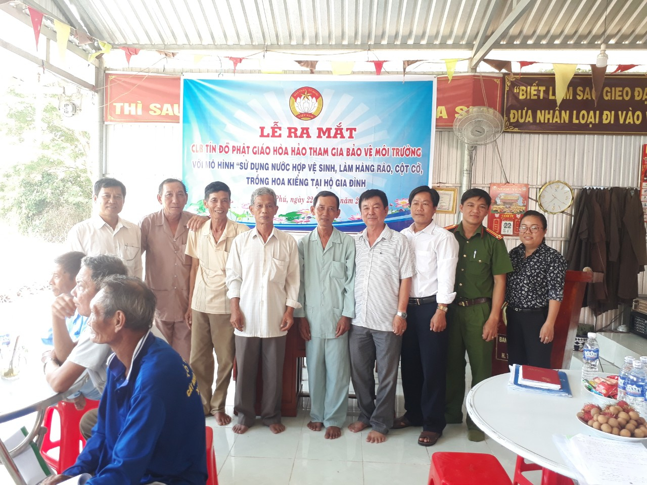 Environment protection model launched by Hoa Hao Buddhists in Dong Thap 