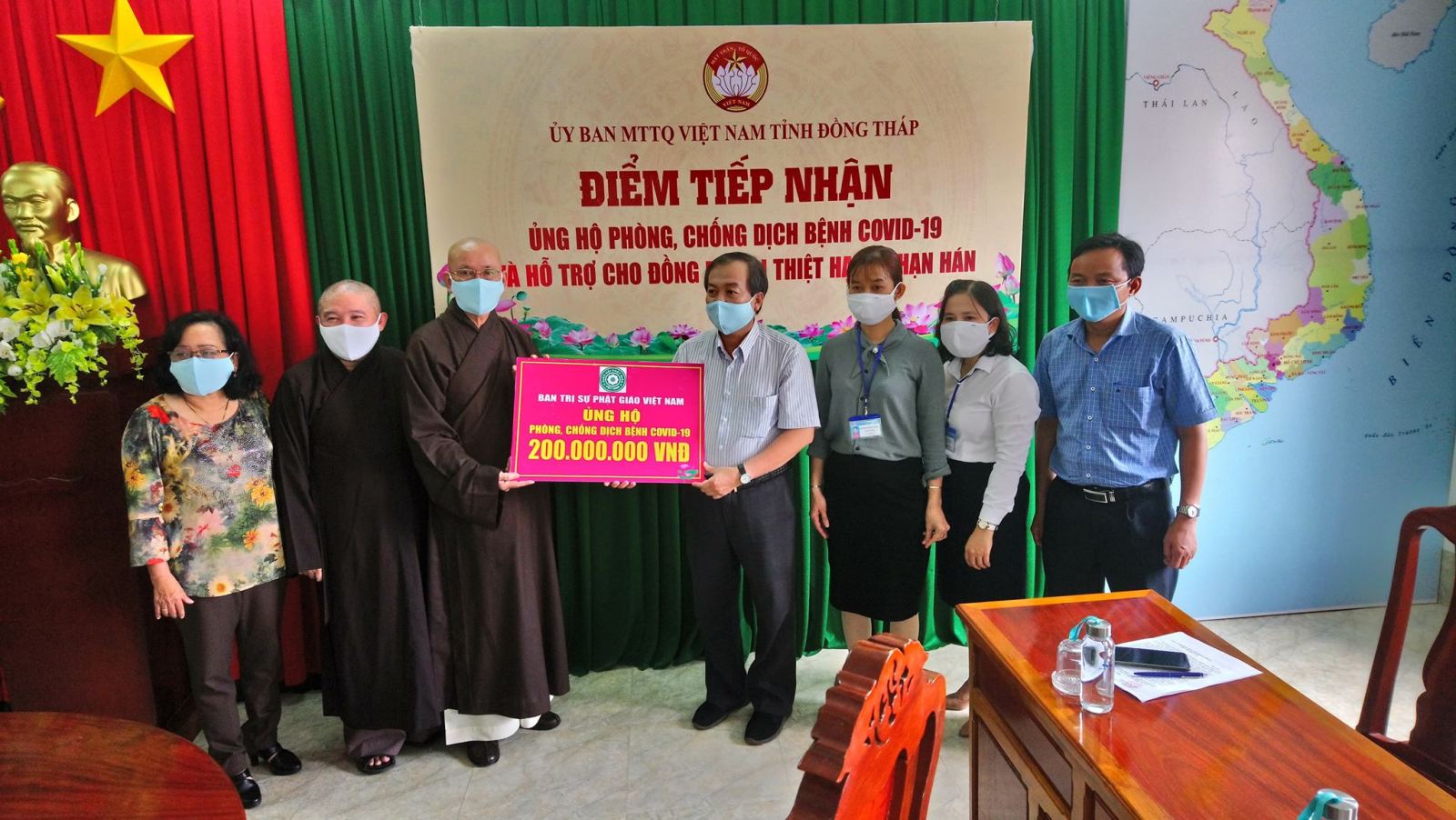 VBS Chapter in Dong Thap sends support for Covid-19 prevention efforts