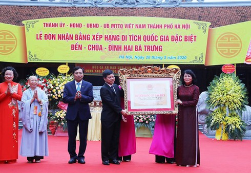 Trung Sisters Temple-Pagoda-Communal House recognised as special national relic site