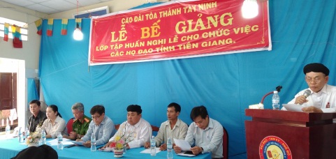 Caodai Tay Ninh church in Tien Giang province closes annual religious training