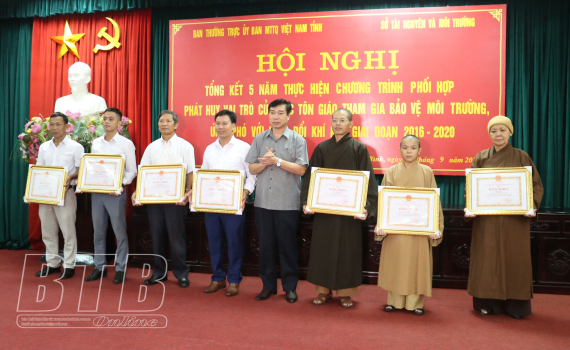 Five-year implementation of coordination program for environmental protection in Thai Binh reviewed