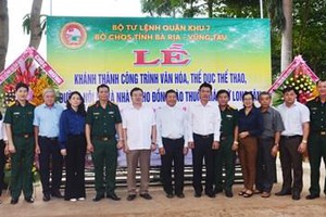  Military command in Ba Ria - Vung Tau inaugurates community facilities for parishioners of Long Tan  