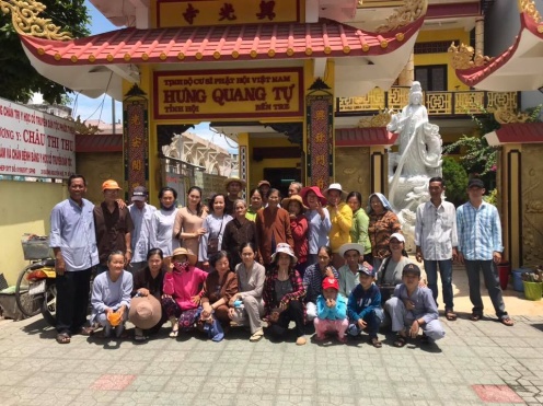 Social charities by Hung Quang Temple in Ben Tre