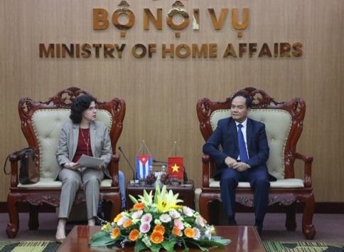 Deputy Minister Vũ Chiến Thắng receives Cuban ambassador in Vietnam