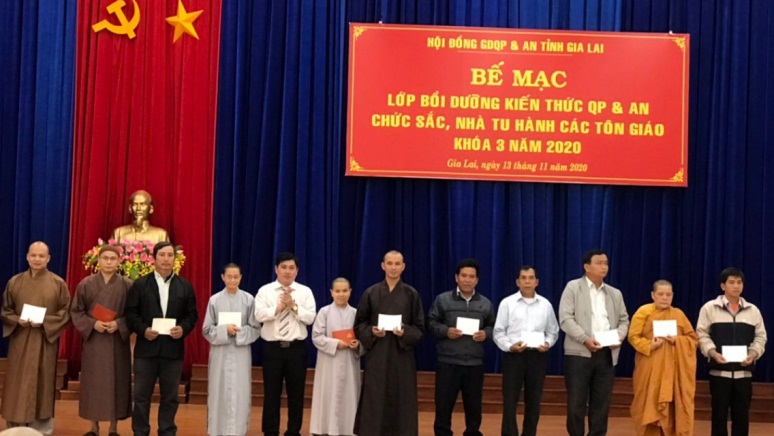 Promoting knowledge of national defense & security for key religious in Gia Lai