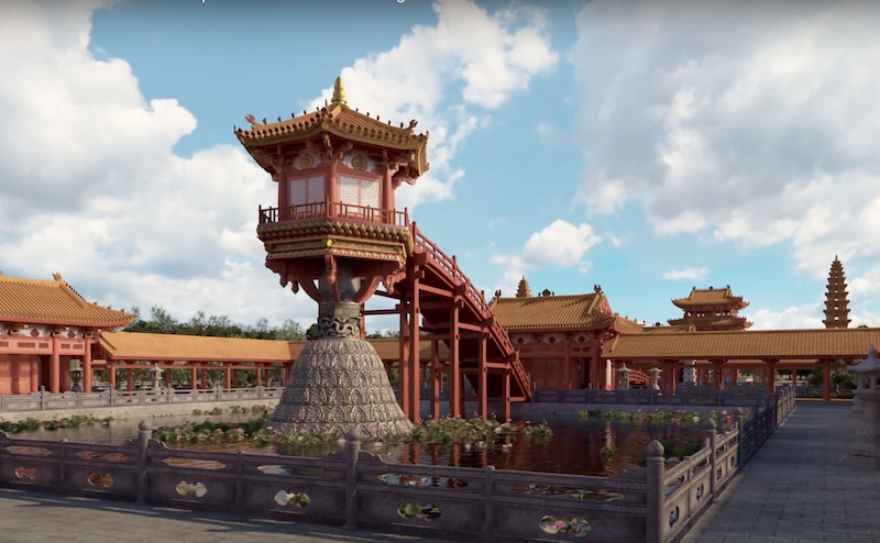 Visitors can visit One Pillar Pagoda in Hanoi via virtual reality technology