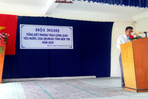 Catholic Solidarity Committee in Ben Tre reviews patriotic emulation movement