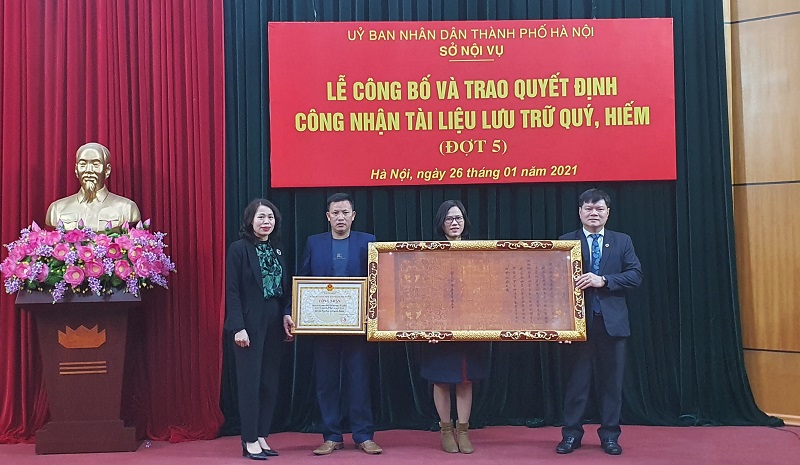 Hanoi: 1,576 precious ordinations are recognized as city’s treasures