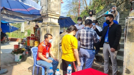 Thanh Hoa strictly implements Covid-19 preventive measures in worshipping places