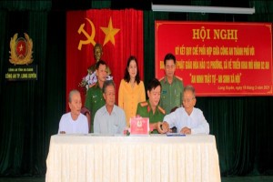 Public Security and Hoa Hao Buddhist Church in Long Xuyen city strengthen coordination on social security and welfares