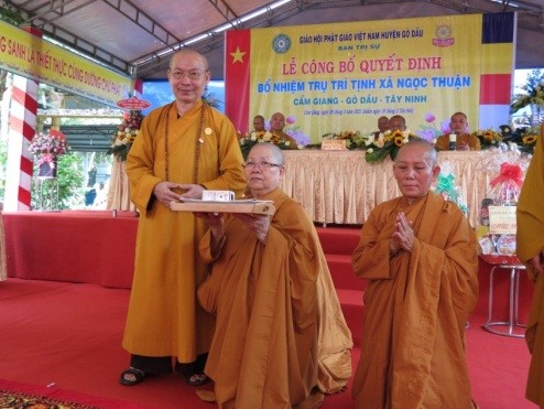 New abbess of Ngoc Thuan Buddhist monastery in Tay Ninh appointed