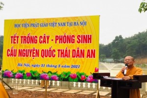 Buddhist Institute in Hanoi plants 1,000 trees