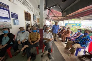 Charity clinic of Caodai church in Ho Chi Minh city 