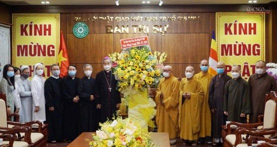 Archbishop Joseph Nguyễn Năng extends Buddha’s Birthday greetings to Buddhists in Ho Chi Minh City